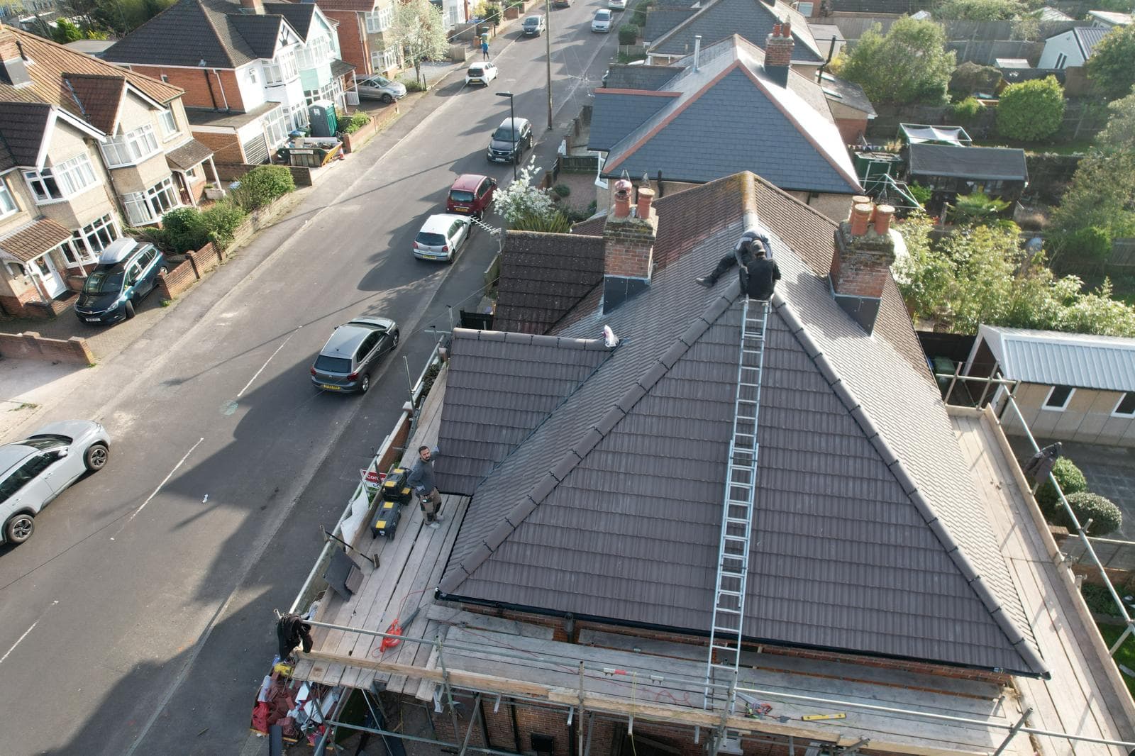 Completed Roof Aerial View